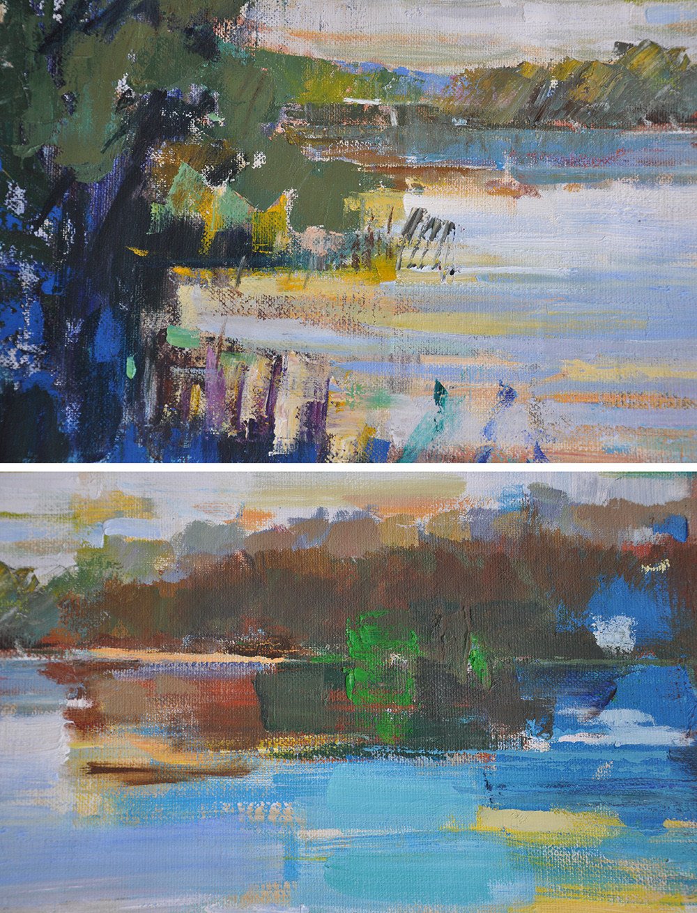Abstract Landscape Oil Painting #LX13A